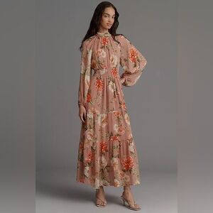 Anthropologie Chiffon Maxi Dress for Sale up to 90% Off: Poshmark